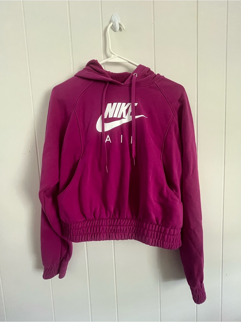 Nike Hooded Pullover Sweatshirt in Magenta